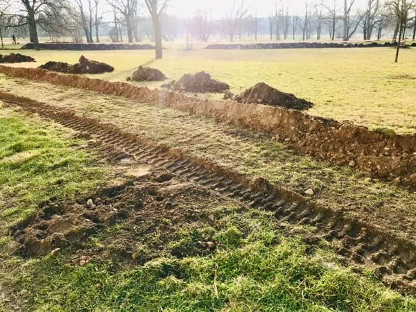 Umgestaltung einer landwirtschaftlichen Nutzfläche für die Bewirtschaftung